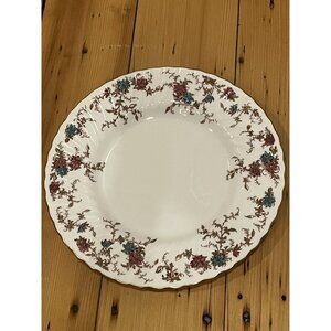 Minton China England Ancestral S-376 9-inch Luncheon Salad Plate. Gold Rim